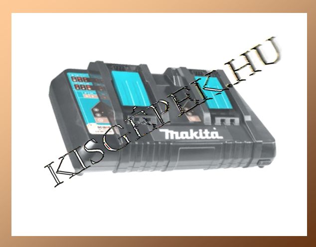 Akkumulátor töltő Makita DC18RD; 14,4V-18V Li-ion KÉT PORTOS LXT (gyors)