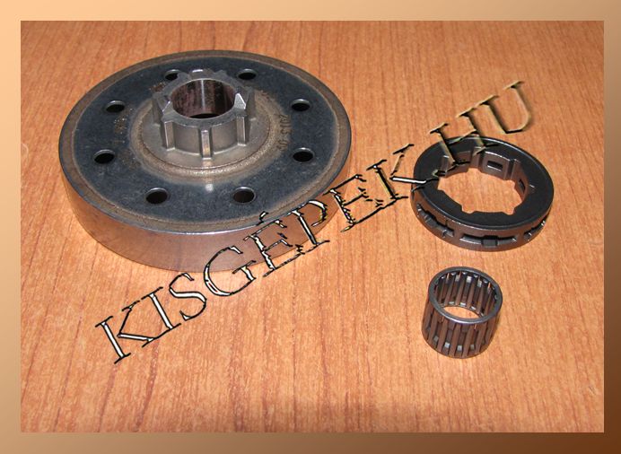 Csillagkerék Husqvarna 555, 560XP, 562XP, betétes 3/8-7, tűgörgővel