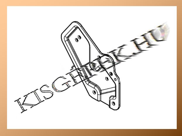 Hátsó markolat tartó Makita DLM462, DLM465, DLM532, bal