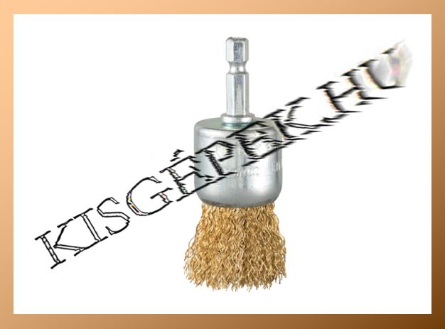 T2 drótkefe sárgaréz bevonattal 12mm 1/4", Makita